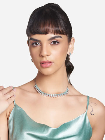 Aqua Luxe Statement Set - Glamour with a Splash of Serenity