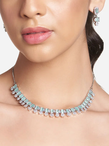 Aqua Luxe Statement Set - Glamour with a Splash of Serenity