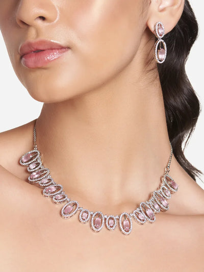 Hot Pink Crystal Ð Rare and Luxurious Natural Pink Blush Diamond Jewelry hover