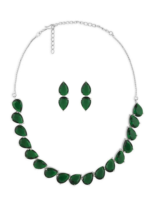 Emerald Drop Elegance - Subtle, Striking, and Oh-So-Chic