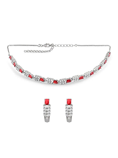 Crimson Royale Choker Set - A Royal Touch for Every Occasion
