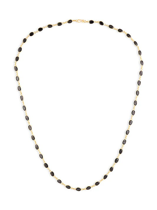 Opaque Black Smooth Timeless Trail Chain for Women