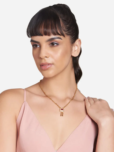 Ruby Stone Pendant - Elegance Redefined hover