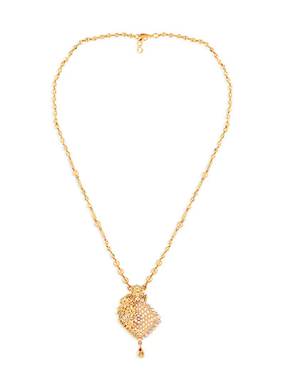 24-Carat Gold-Plated Pendant Set with Earrings