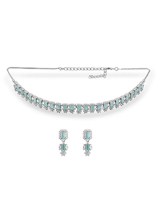Aqua Luxe Statement Set - Glamour with a Splash of Serenity