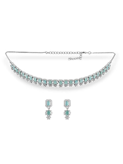 Aqua Luxe Statement Set - Glamour with a Splash of Serenity
