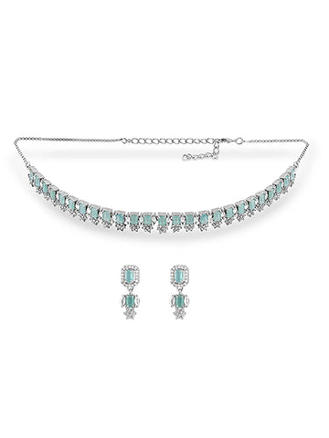 Aqua Luxe Statement Set - Glamour with a Splash of Serenity