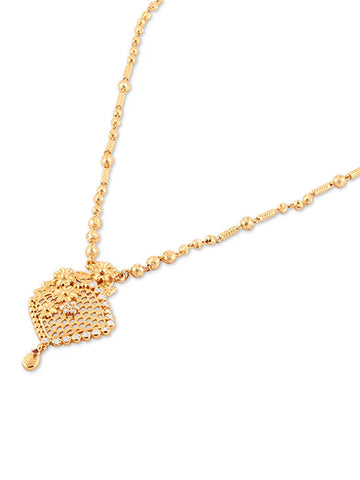 24-Carat Gold-Plated Pendant Set with Earrings
