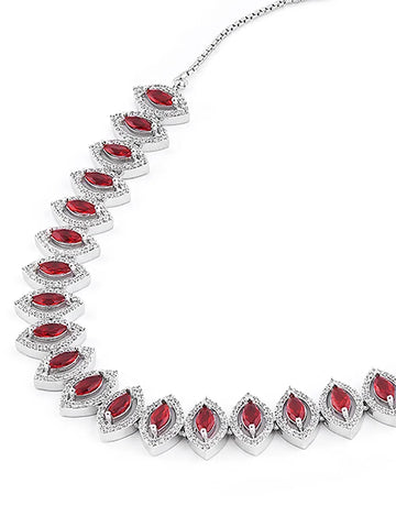 Marquise Crimson Queen Necklace Set