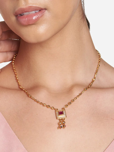 Ruby Stone Pendant - Elegance Redefined