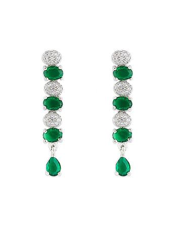 NatureÕs Green Stone Necklace - Gracefully Arranged in a Delicate Foliage Design
