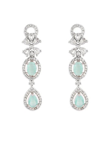 Minty Green Diamond Necklace
