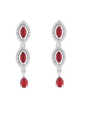 Marquise Crimson Queen Necklace Set