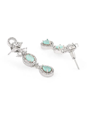 Minty Green Diamond Necklace