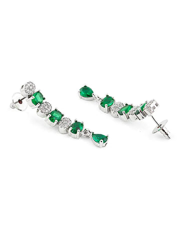 NatureÕs Green Stone Necklace - Gracefully Arranged in a Delicate Foliage Design