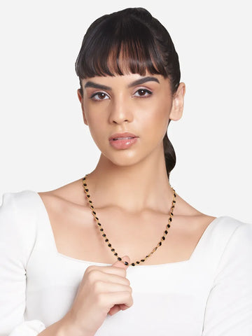 Opaque Black Smooth Timeless Trail Chain for Women