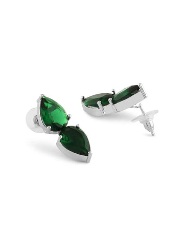 Emerald Drop Elegance - Subtle, Striking, and Oh-So-Chic