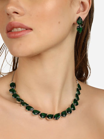 Emerald Drop Elegance - Subtle, Striking, and Oh-So-Chic