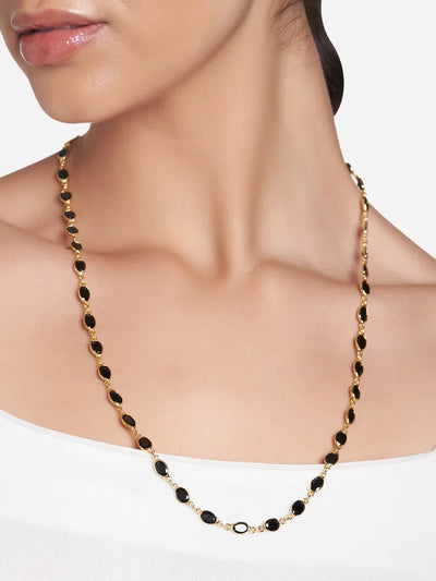 Opaque Black Smooth Timeless Trail Chain for Women hover